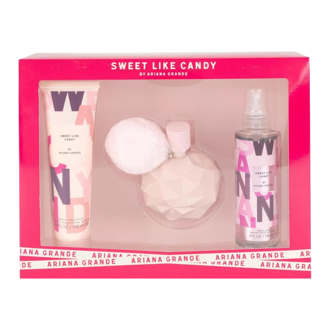 SET ARIANA G. SWEET LIKE CANDY 100 ML EDP, CREMA, BODY